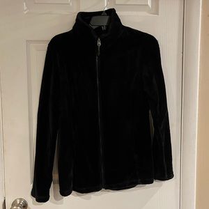 Black Plush Woman’s Jacket (Medium)